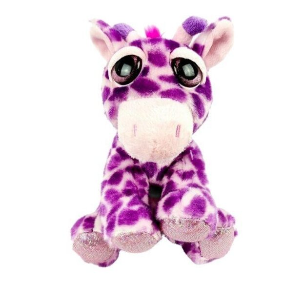 Russ Lil Peepers Violet Giraffe Plush Purple Spotted Shiny Stuffed Animal Toy - Picture 1 of 9